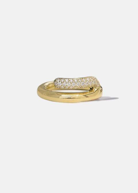 Mono Half Pavé Ring