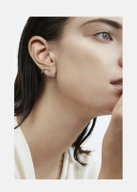 Trace Pavé Earring