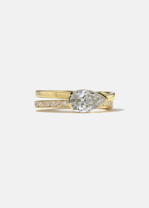 Pear Diamond Infinity Pavé Ring