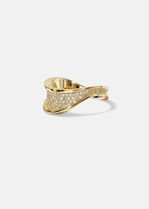 Grande Trace Pavé Ring