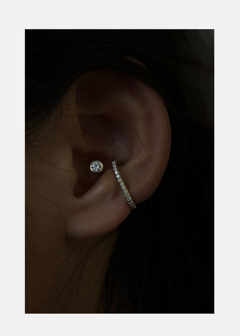 Crescendo Flare Pavé Ear Cuff