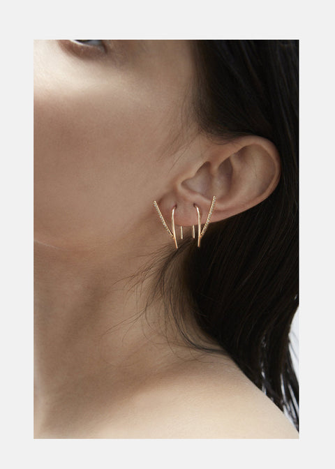 Diamond Wishbone Ear Hooks
