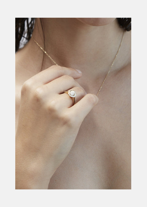 Cosma Signet Pavé Ring