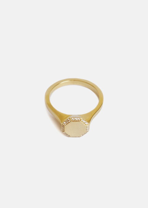 Cosma Signet Pavé Ring