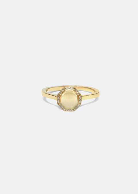 Cosma Signet Pavé Ring