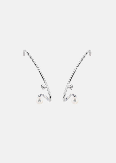 Crescendo Flare Pearl Earring