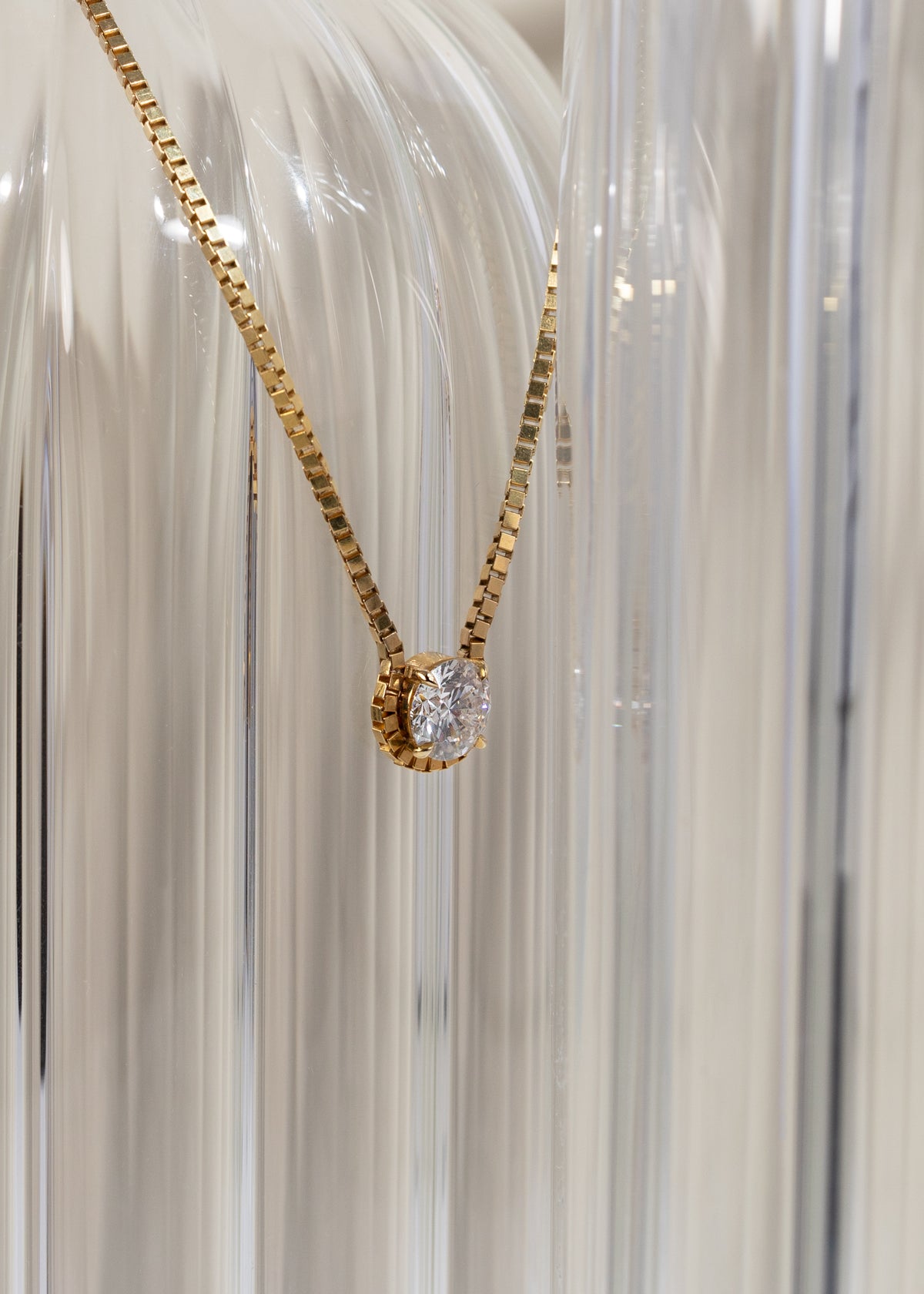 Brilliant Diamond Trace Necklace