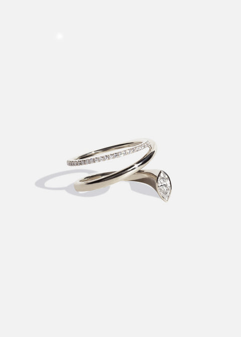 Marquise Double Flare Ring