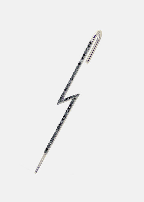 Black Diamond Flash Ear Pin