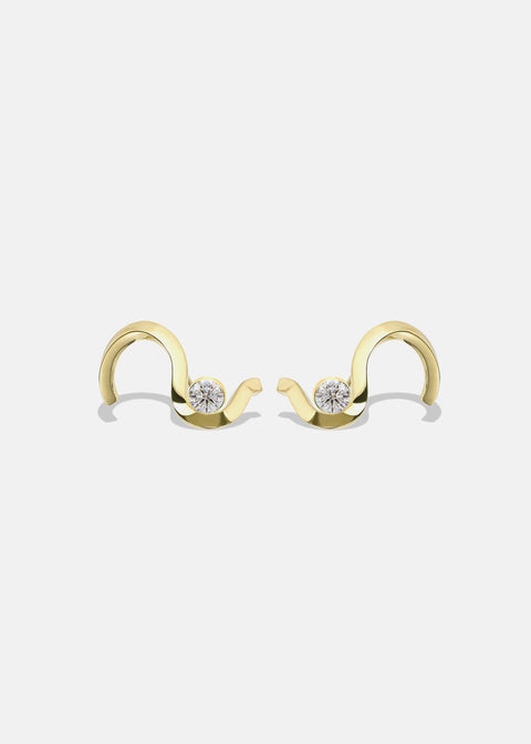 Brilliant Diamond Trace Earring