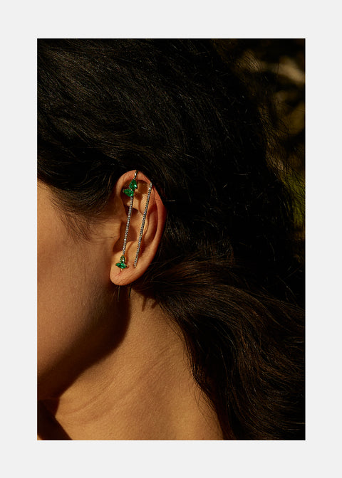 Diamond Thread Ear Pin