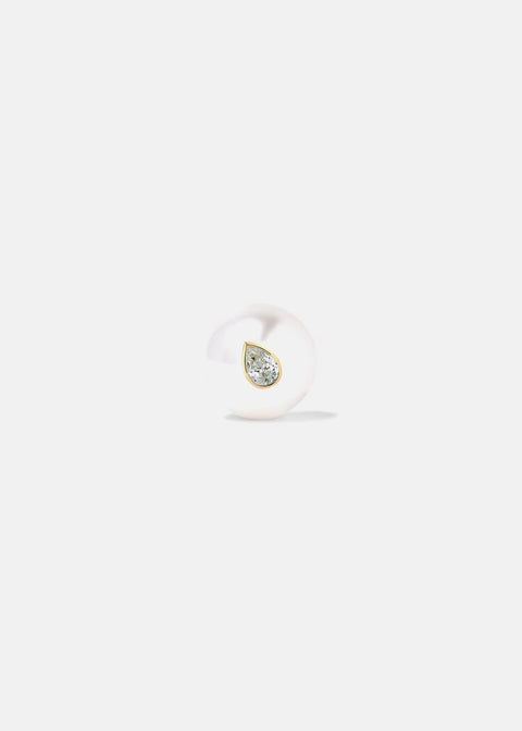 Grande Oasis Diamond  Pearl Earring