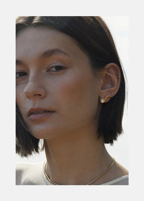 Brilliant Diamond Trace Earring