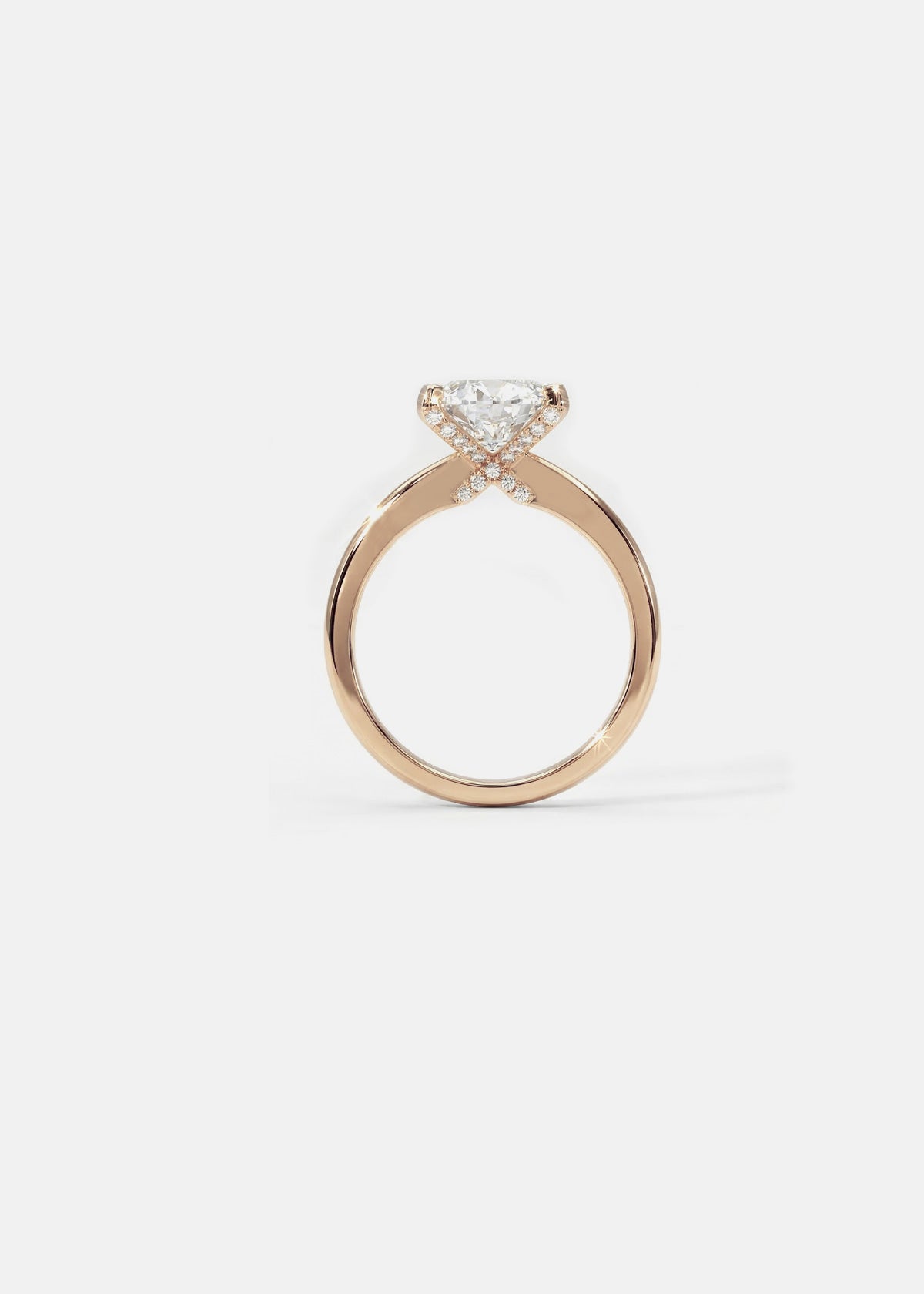 XO Solitaire Ring