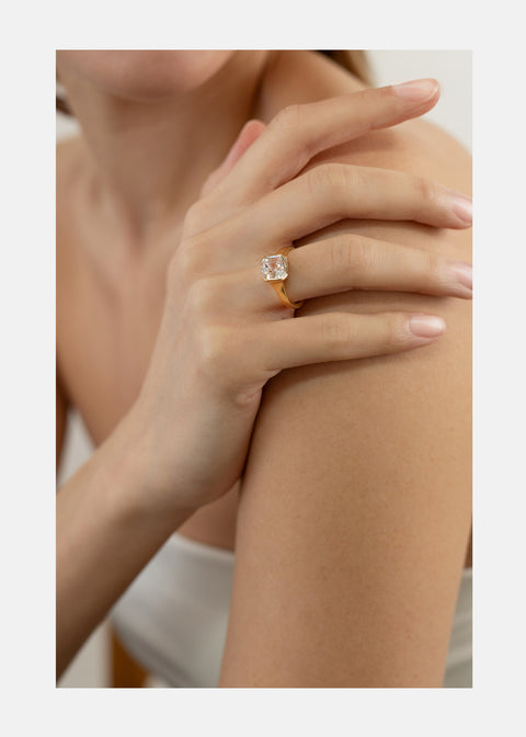 Asscher Diamond Cosma Ring