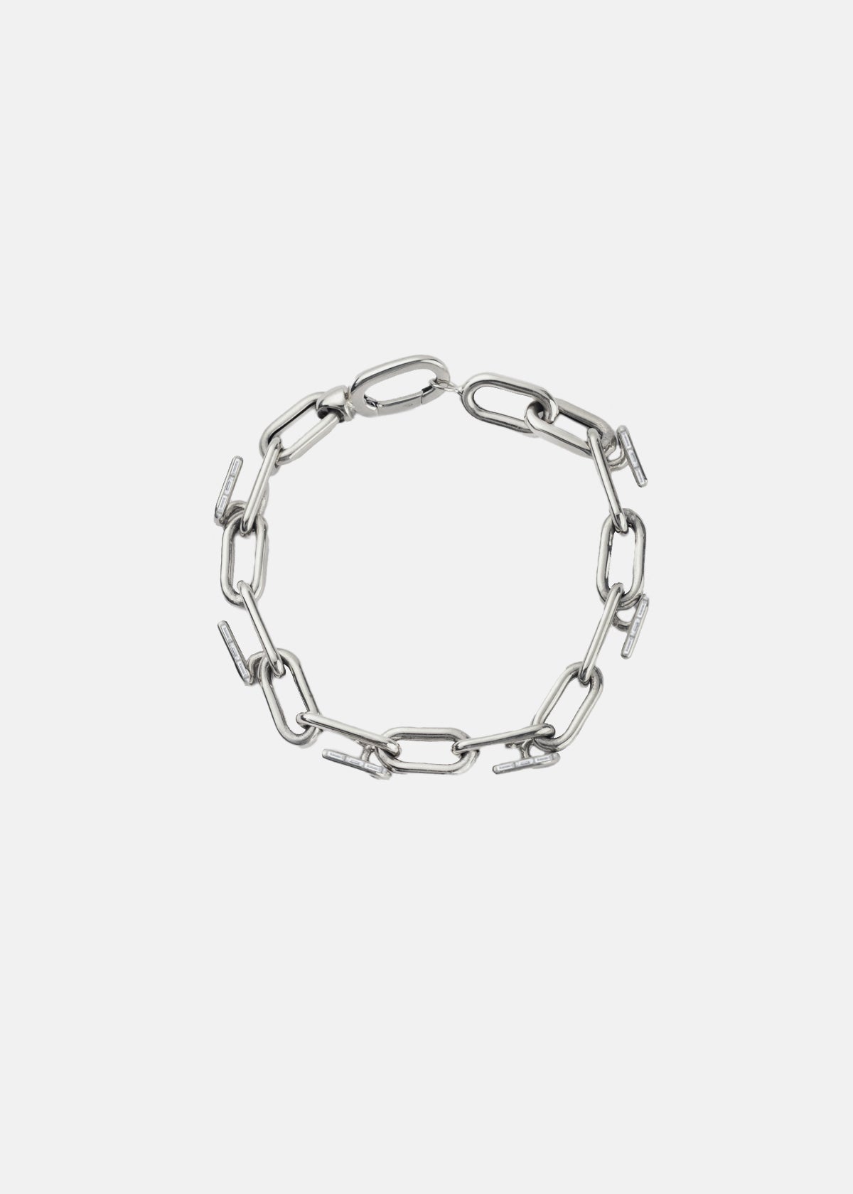 Mono Chain Bracelet - Half Baguette