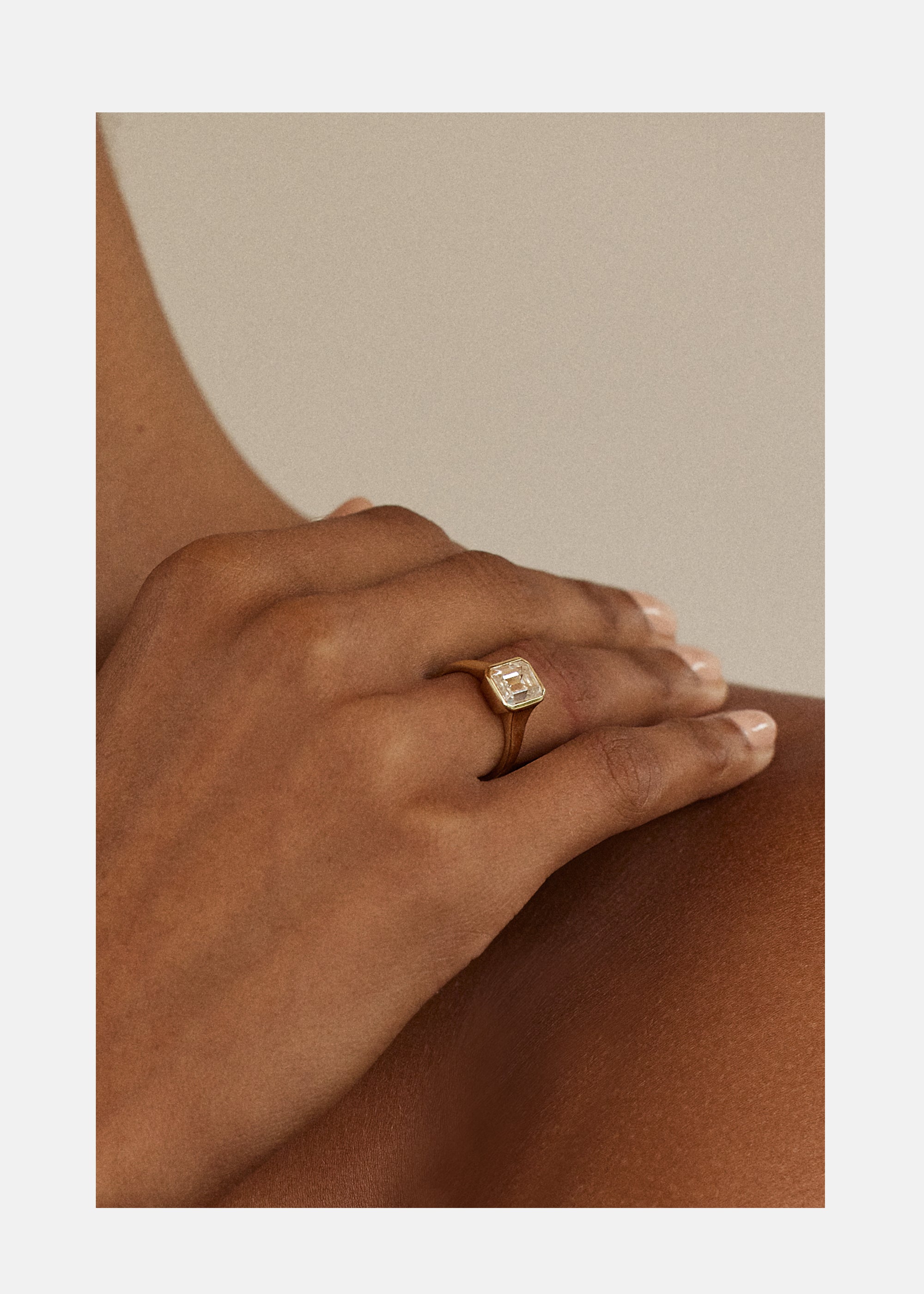 Emerald Diamond Cosma Ring