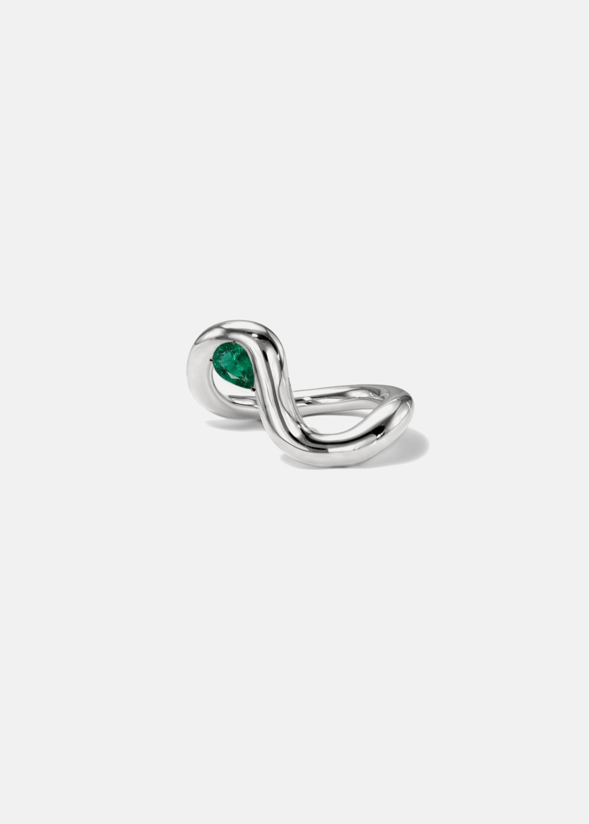 Mini Trace Emerald Cloud Ring