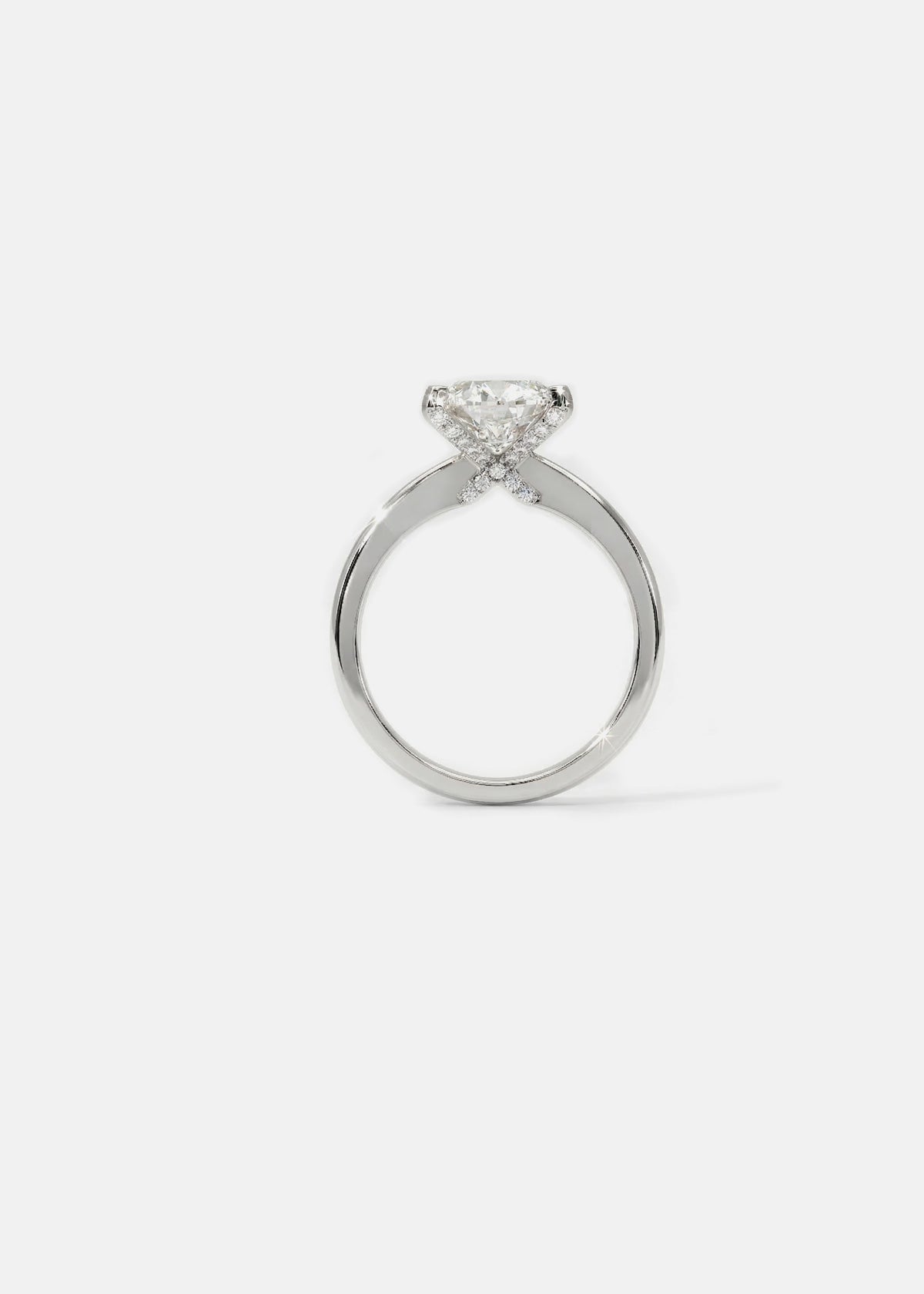 XO Solitaire Ring