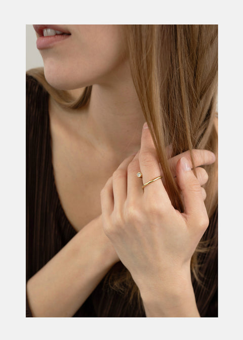 Grande Crescendo Flare Ring