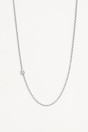 Silver Petite Pear Crescendo Necklace