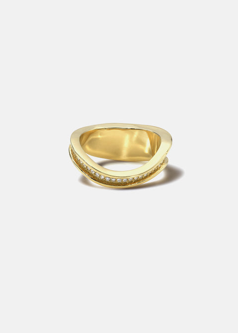 Grande Trace Pavé Ring