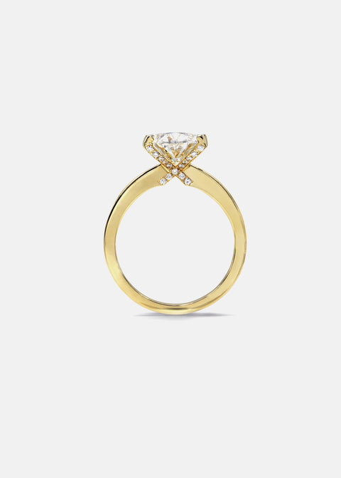 XO Solitaire Ring