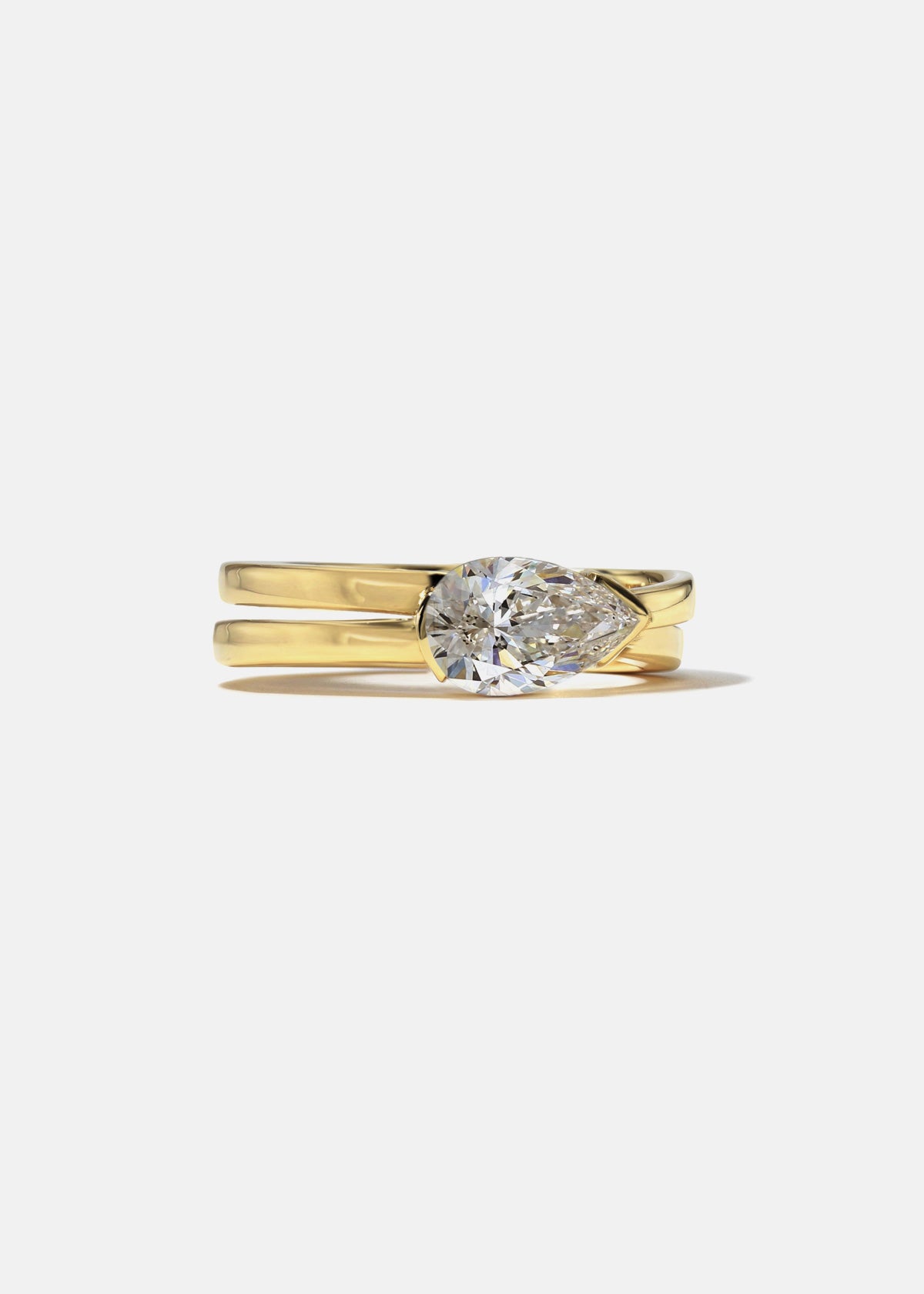 Pear Diamond Infinity Ring