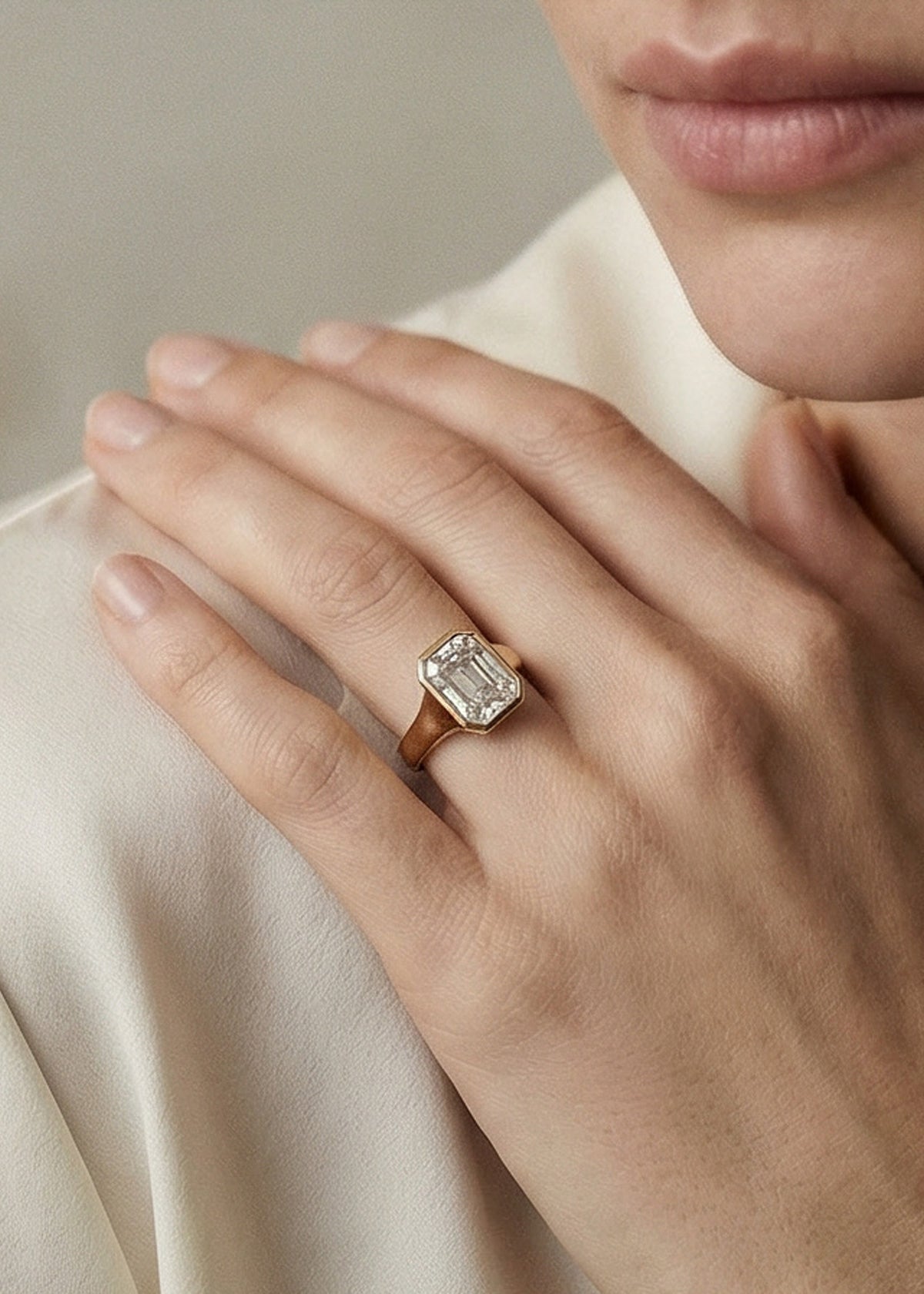 Radiant Diamond Cosma Ring