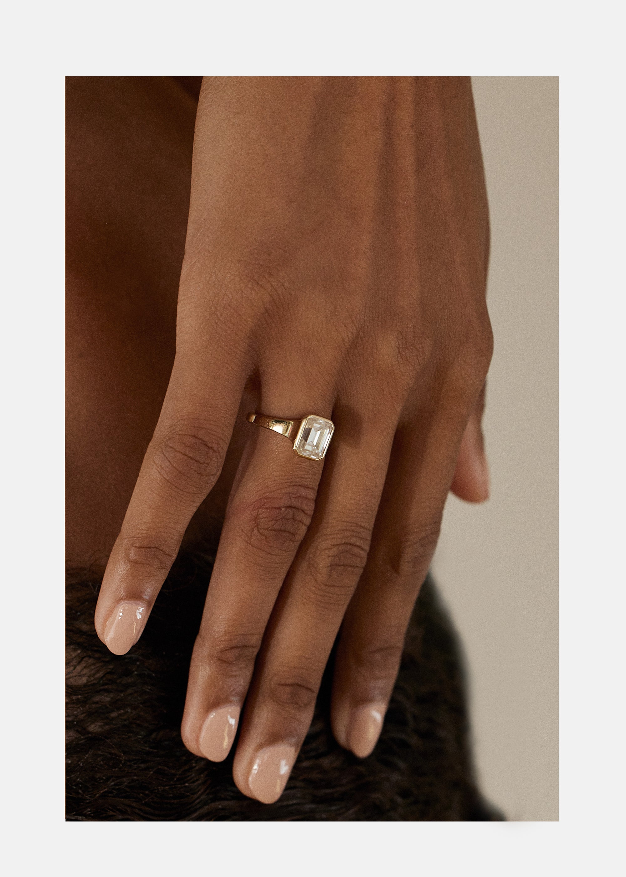 Emerald Diamond Cosma Ring