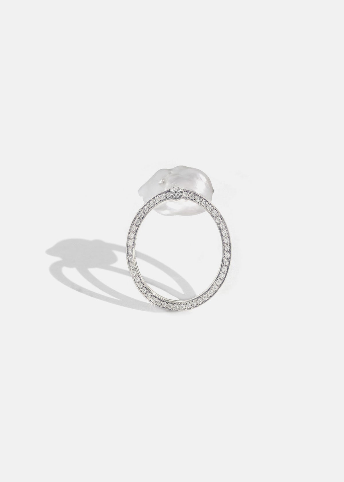 Pearl Oasis Pavé Ring