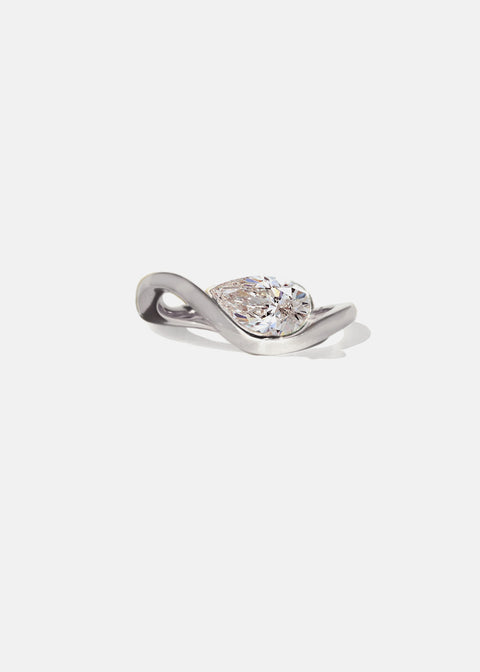 Mini Pear Diamond Trace Ring