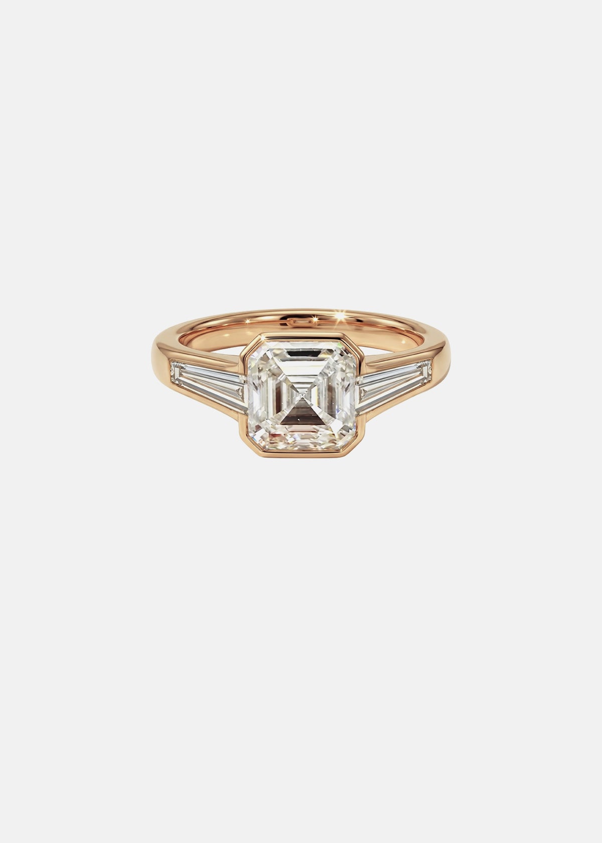 Three Stone Deco Ring