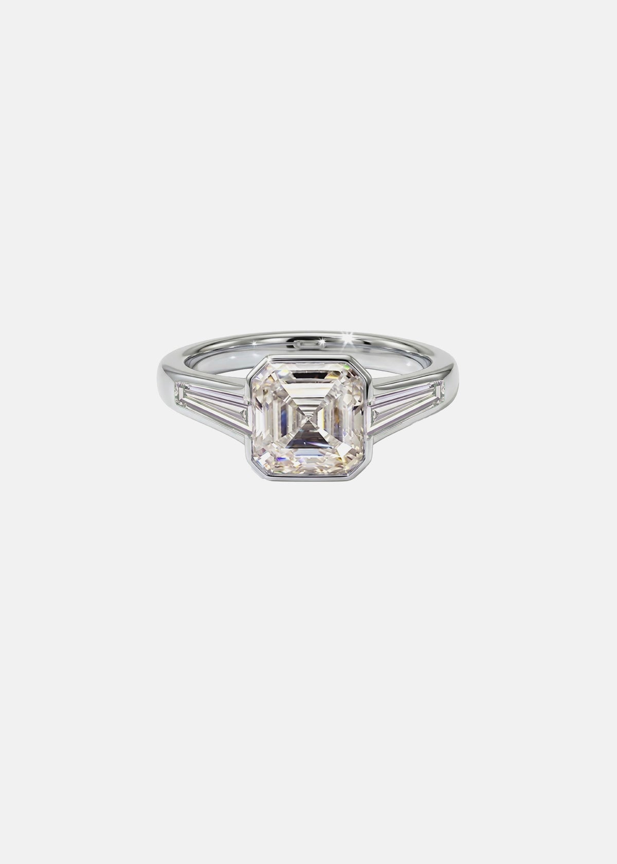 Three Stone Deco Ring