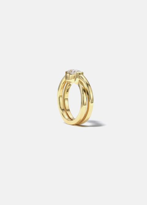 Pear Diamond Infinity Ring