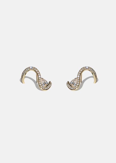 Diamond Trace Pavé Earring