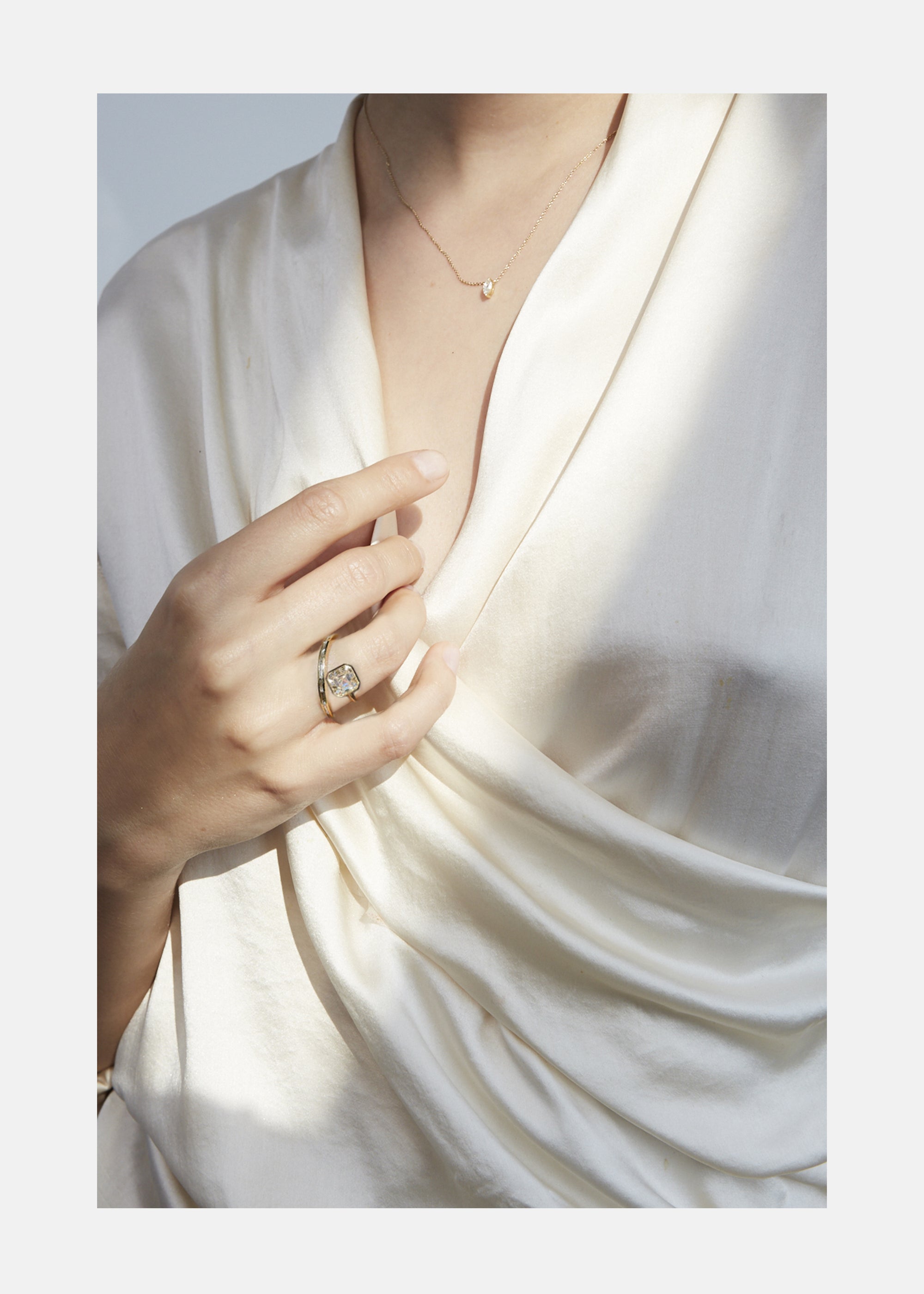 Asscher Crescendo Flare Ring