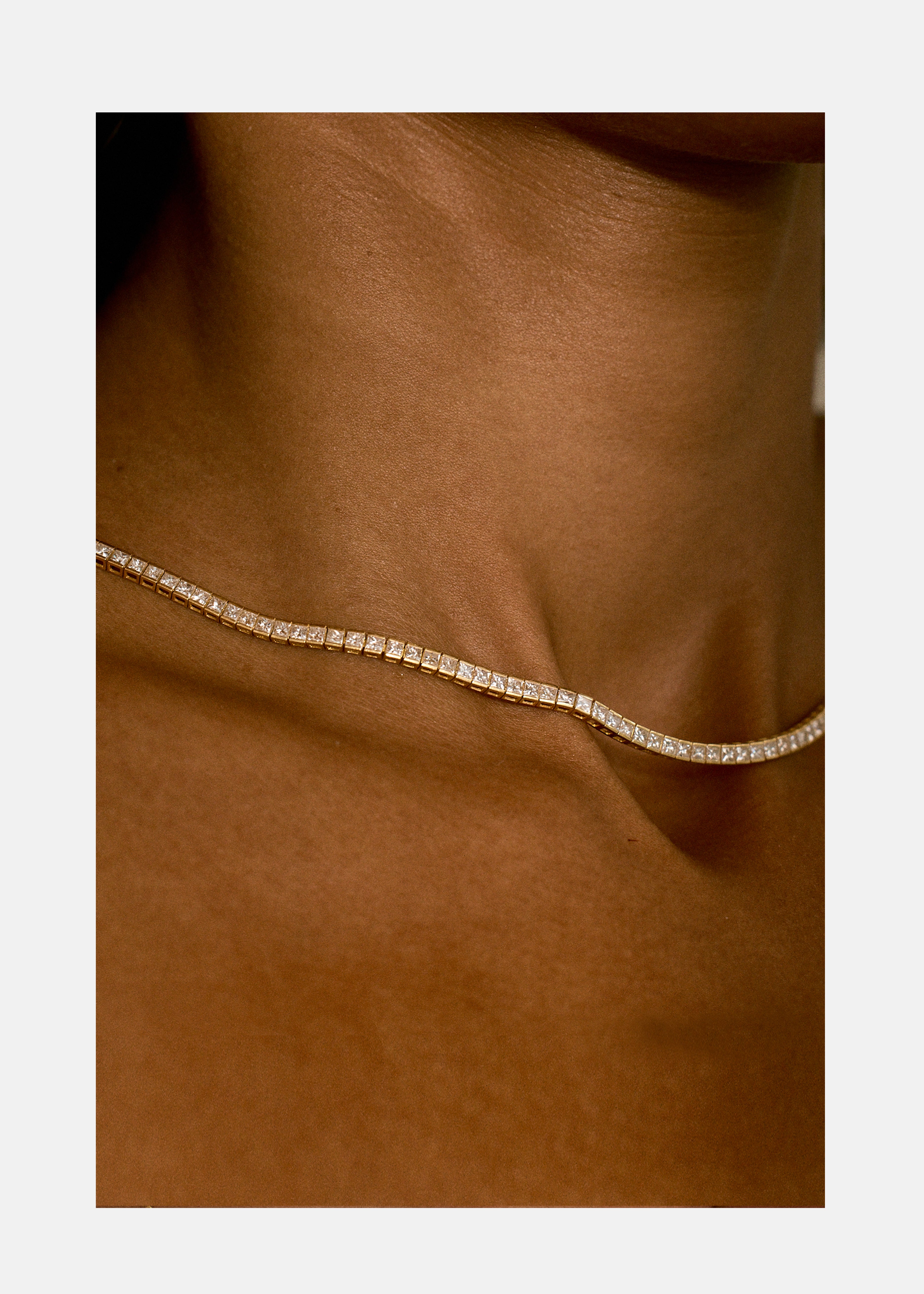 N002504-1 Eternity Uniform Round Diamond Necklace | deckwell