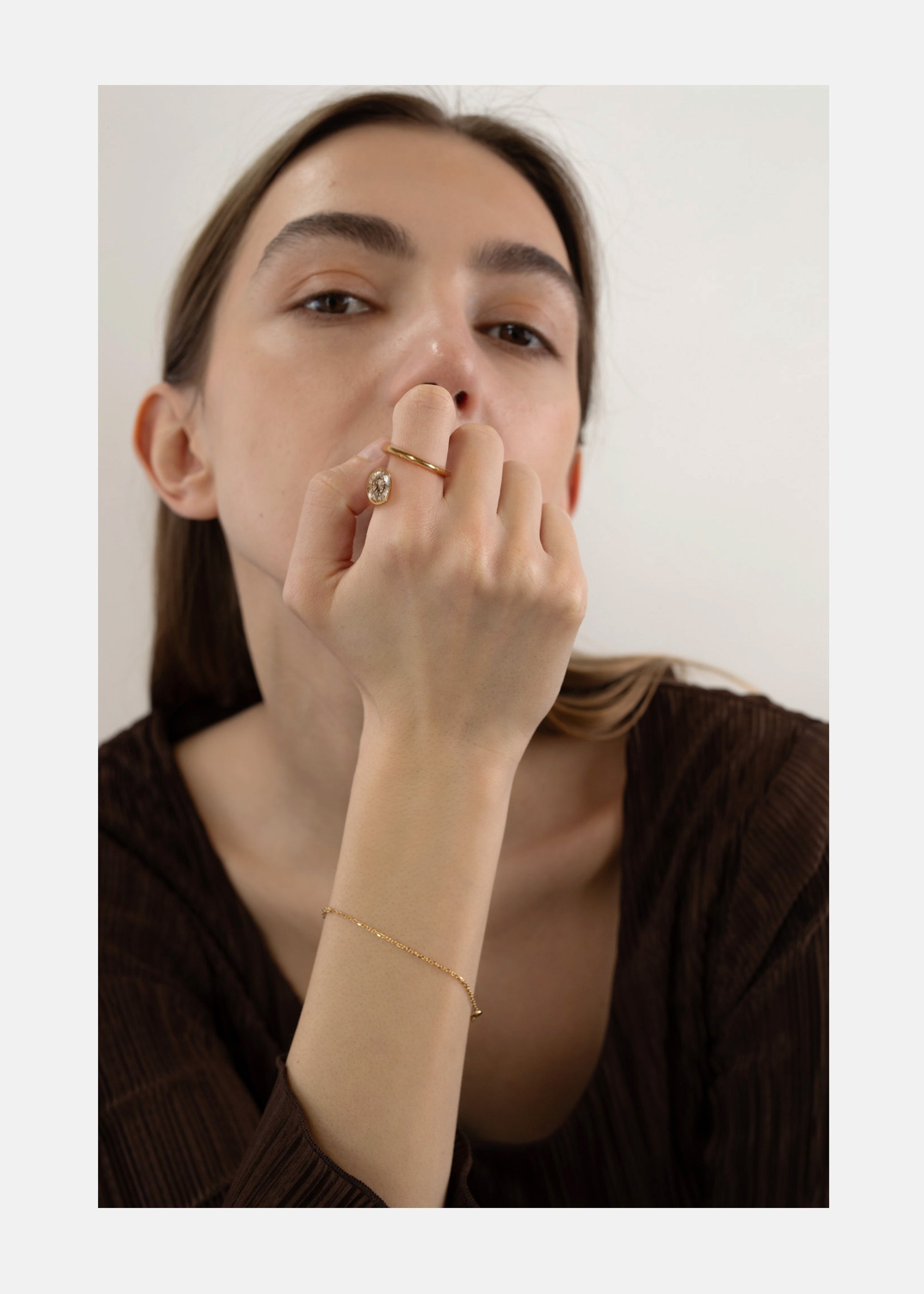 Oval Crescendo Flare Ring
