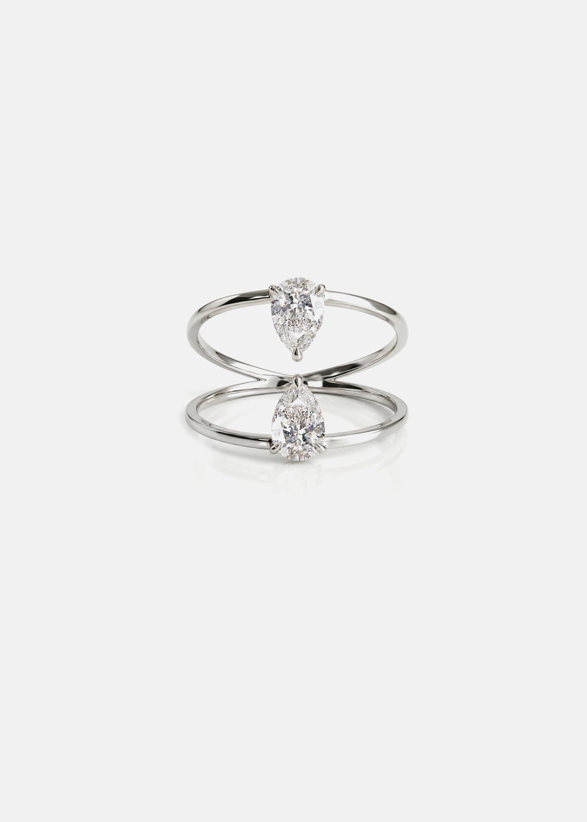 Duét Pear Ring