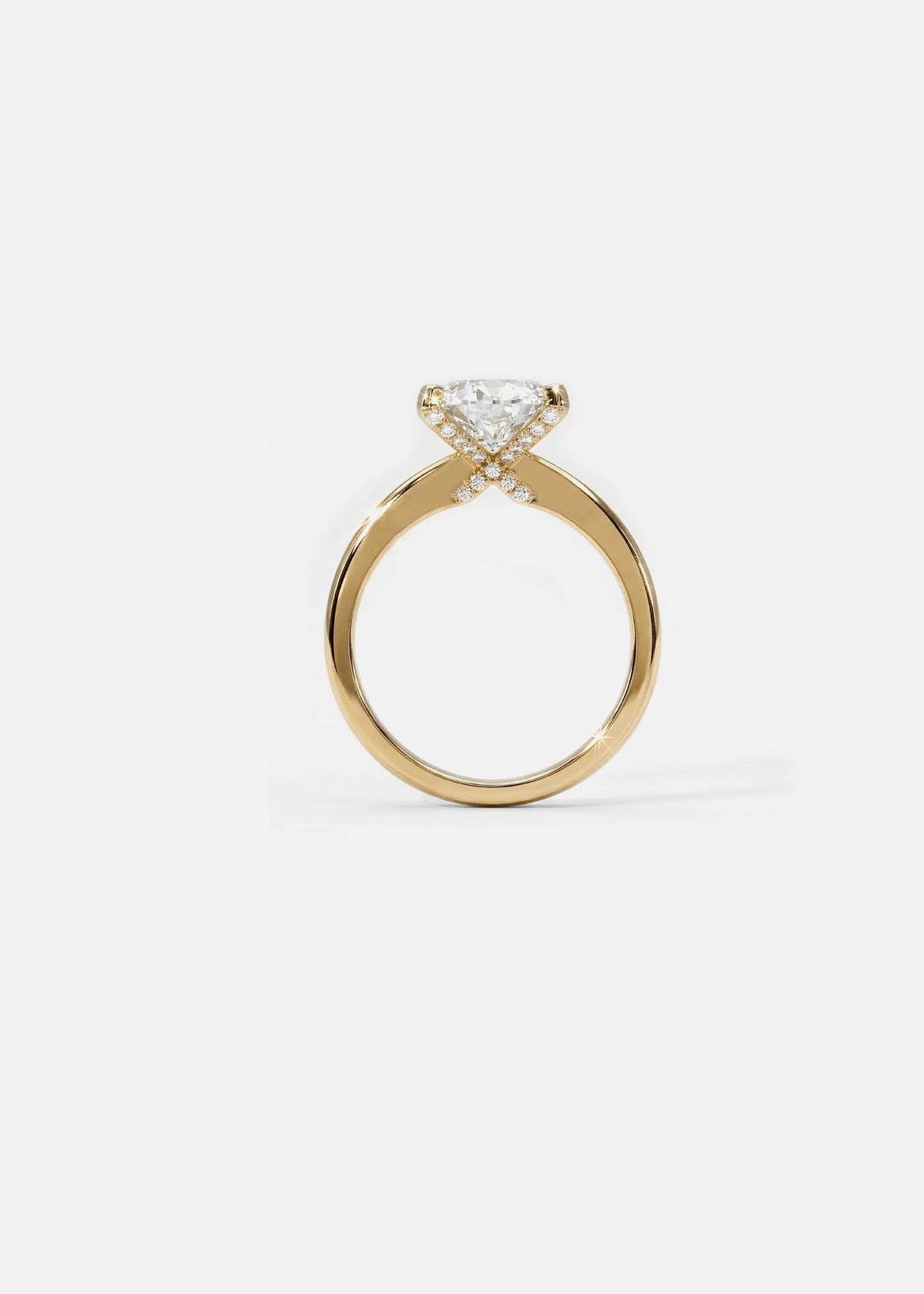 XO Solitaire Ring