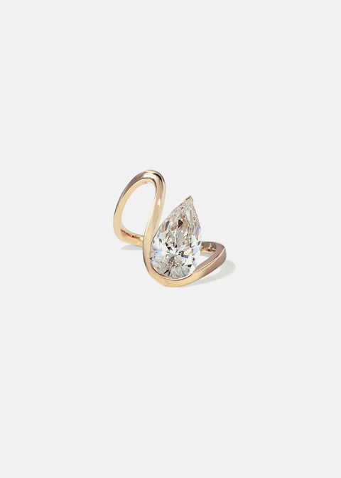 Floating Diamond Trace Ring