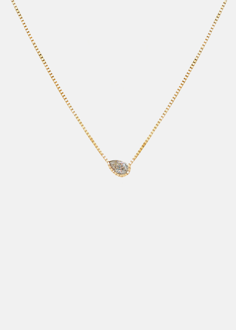 Pear Diamond Trace Necklace