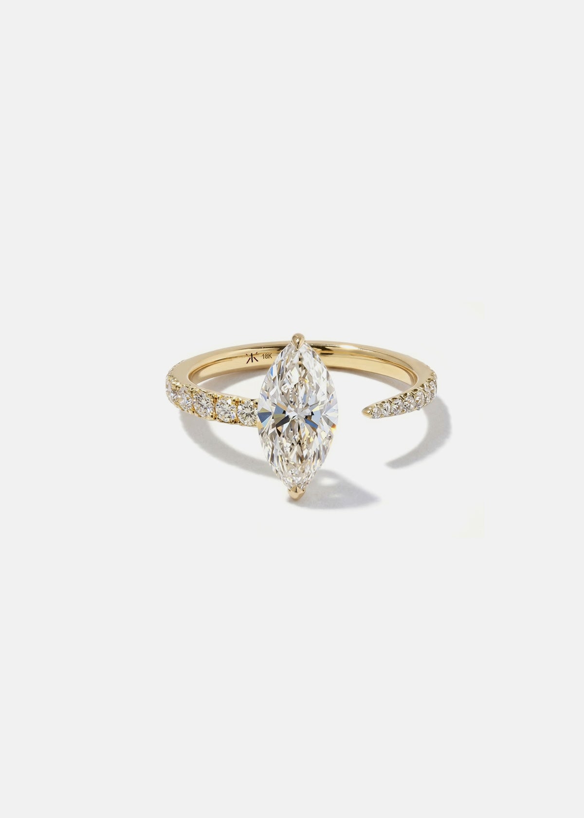 Marquise Crescendo Pavé Ring