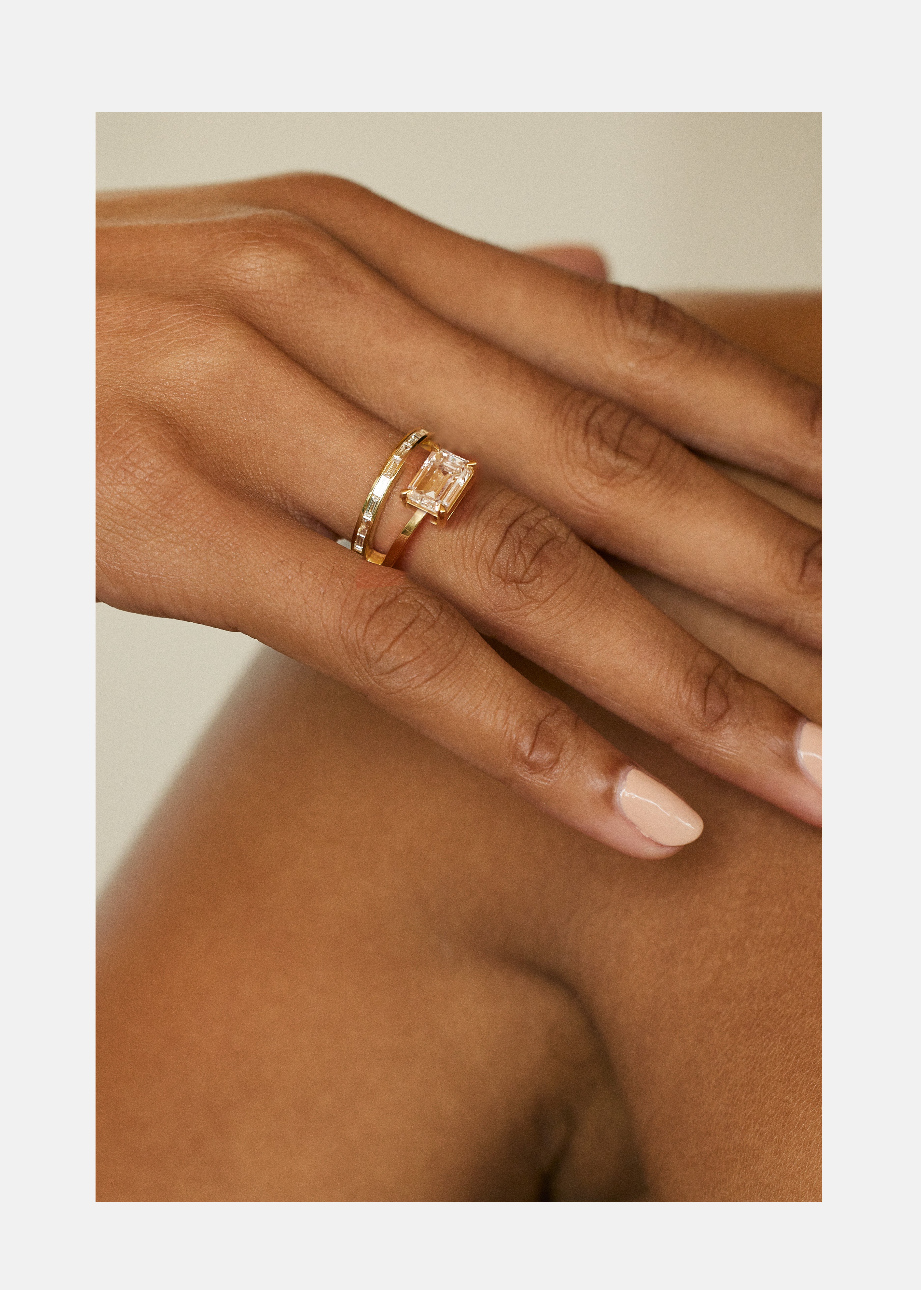 Cartier discount baguette ring