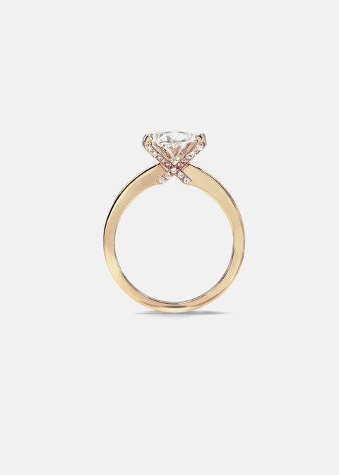 XO Solitaire Ring