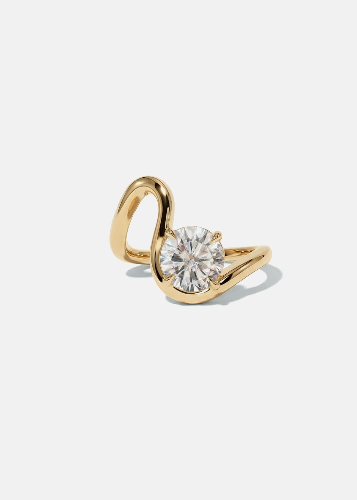 Brilliant Round Diamond Trace Ring
