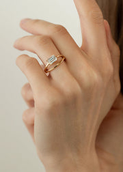 Emerald Sunset Ring