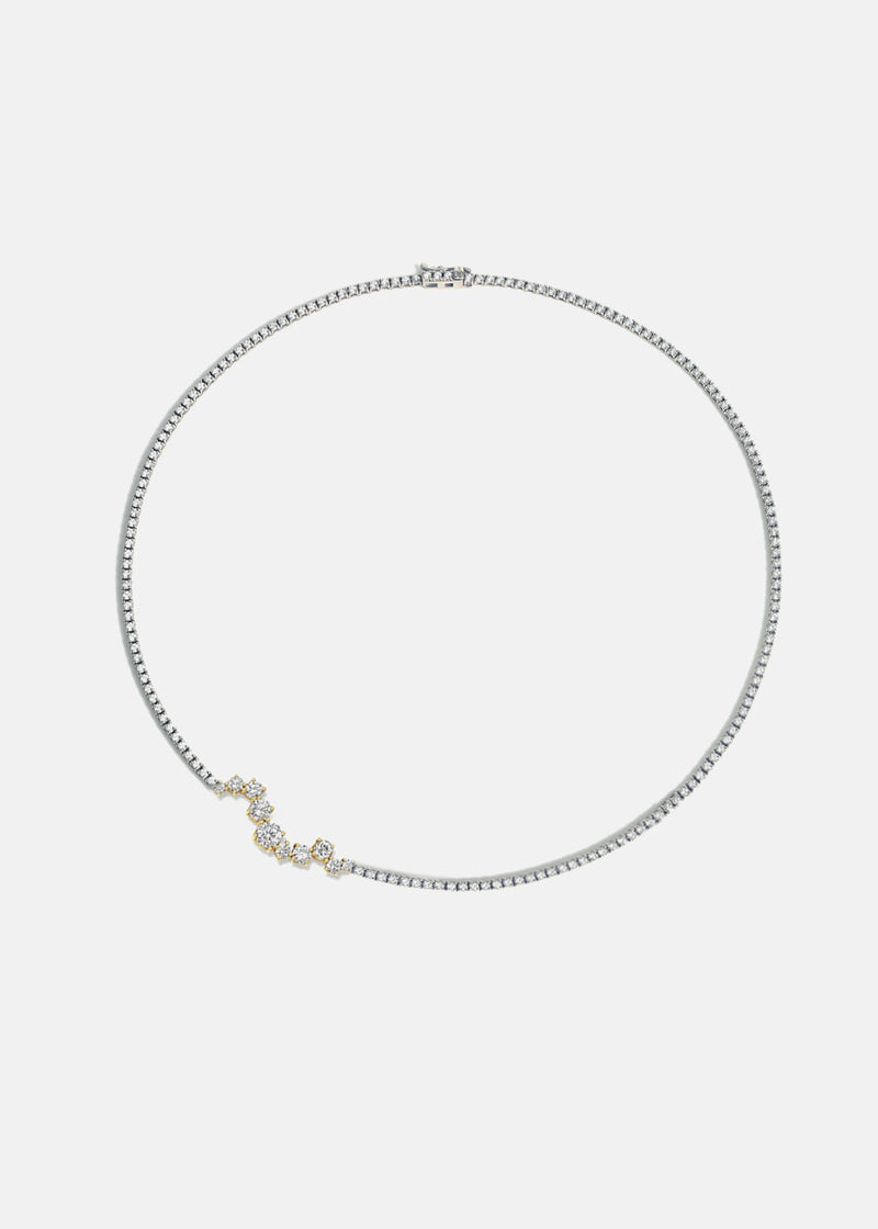 Trace Diamond Eternity Necklace