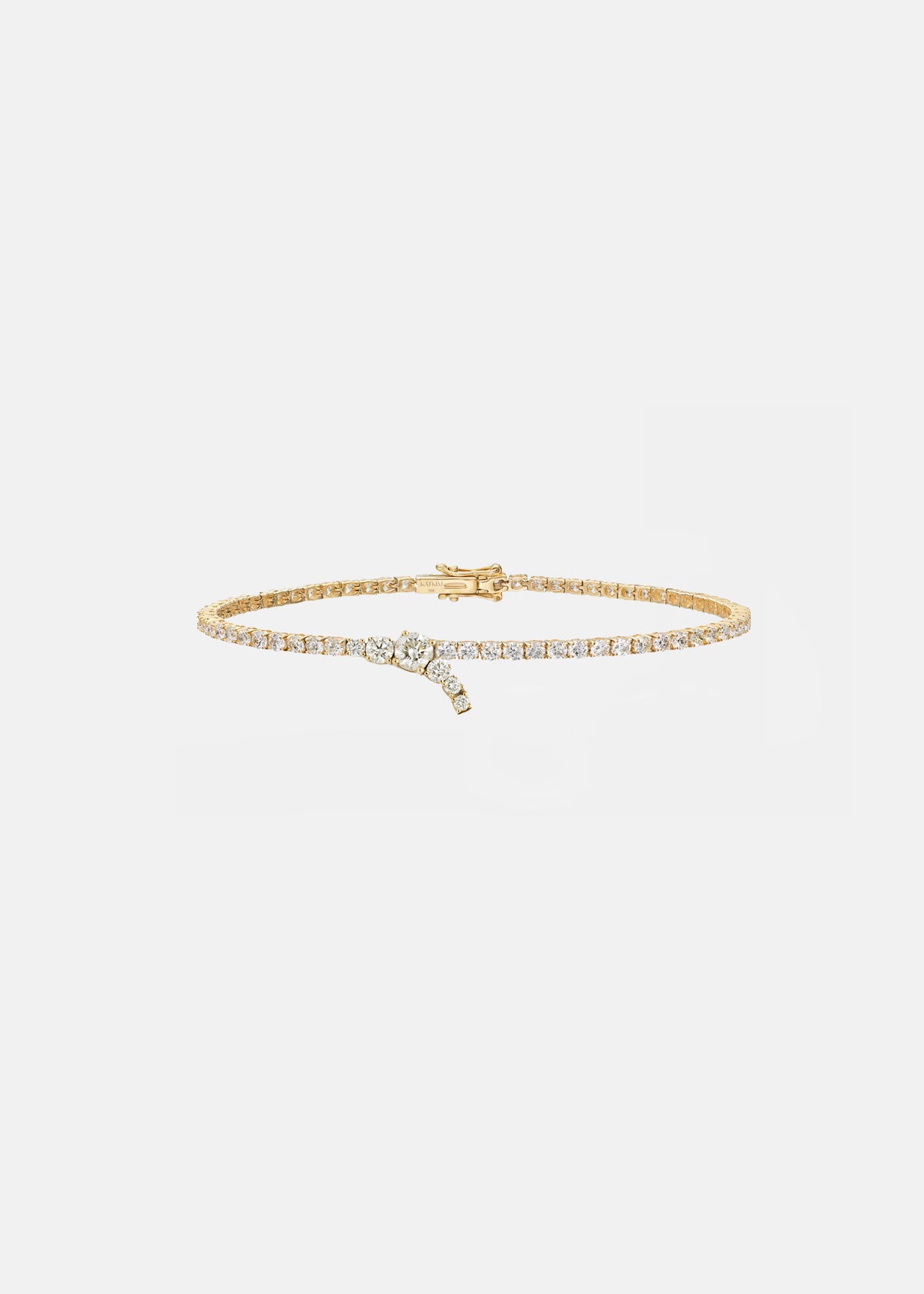 Petite Diamond Serif Bracelet